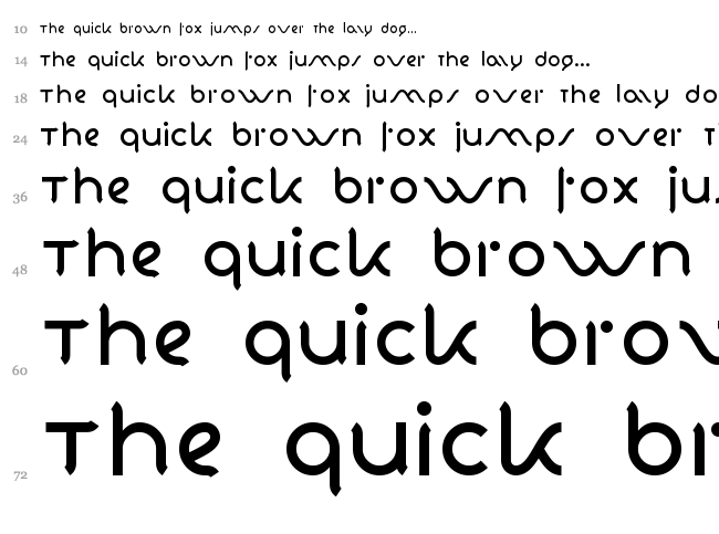 Vaio Con Dios font waterfall